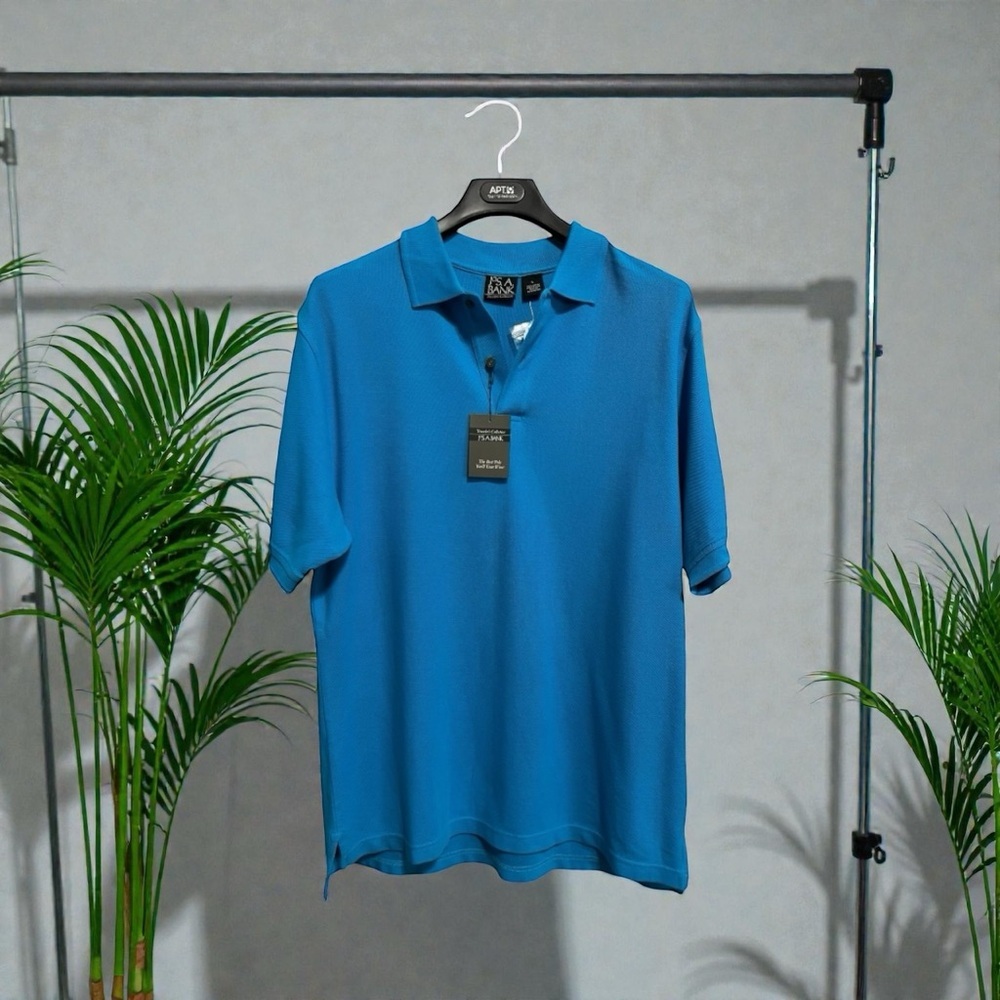 Jos. A. Bank Blue Polo Shirt Traveler’s Collection Size L